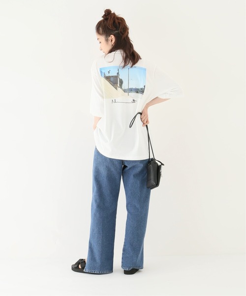 JOHN MASON SMITH(ジョンメイソンスミス)の「【JOHN MASON SMITH /ジョン メイソン スミス】フォトTシャツ(Tシャツ/カットソー・レディース・ライトブルー/ネイビー/イエロー・FREE)」の16枚目の写真