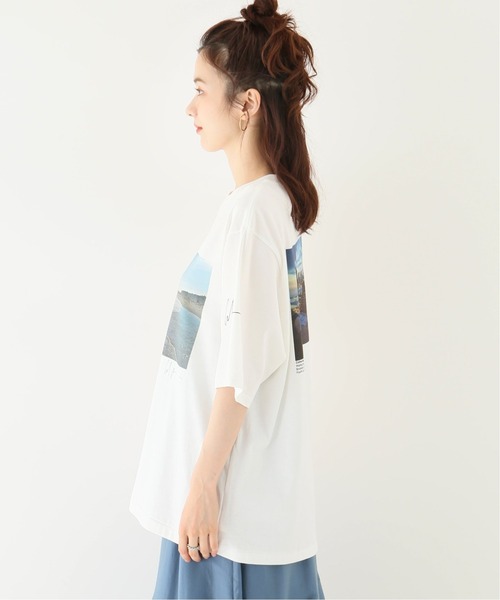 JOHN MASON SMITH(ジョンメイソンスミス)の「【JOHN MASON SMITH /ジョン メイソン スミス】フォトTシャツ(Tシャツ/カットソー・レディース・ライトブルー/ネイビー/イエロー・FREE)」の8枚目の写真