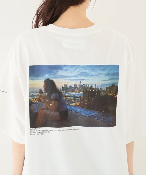JOHN MASON SMITH(ジョンメイソンスミス)の「【JOHN MASON SMITH /ジョン メイソン スミス】フォトTシャツ(Tシャツ/カットソー・レディース・ライトブルー/ネイビー/イエロー・FREE)」の17枚目の写真