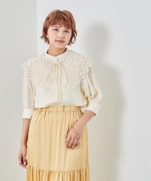 cepo | レース付け襟　パフブラウス　※２ＷＡＹ(シャツ/ブラウス)