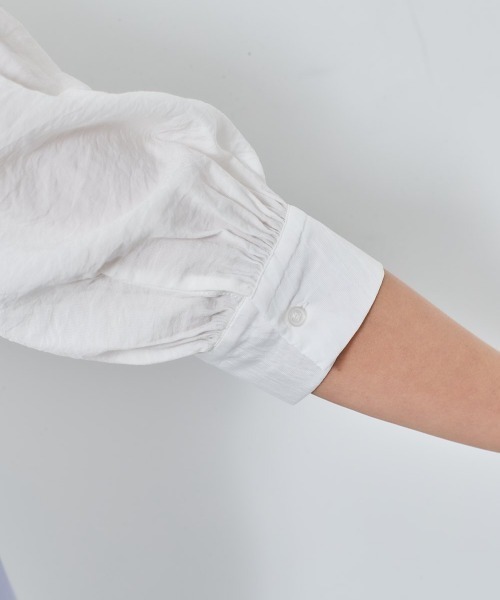 cepo（セポ）の「レース付け襟　パフブラウス　※２ＷＡＹ（シャツ/ブラウス・レディース・ブラック/ベージュ/オフホワイト・M）」の19枚目の写真