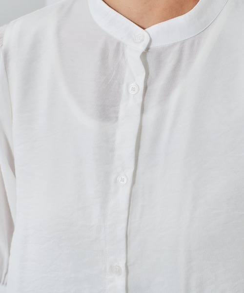 cepo（セポ）の「レース付け襟　パフブラウス　※２ＷＡＹ（シャツ/ブラウス・レディース・ブラック/ベージュ/オフホワイト・M）」の10枚目の写真