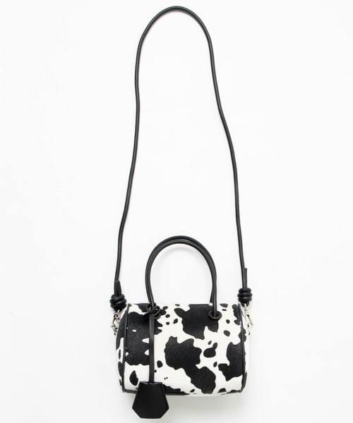 WEGO（ウィゴー）の「WEGO/ハラコミニボストンショルダー（ショルダーバッグ・レディース・ブラック/ブラウン・FREE）」の8枚目の写真