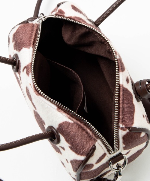 WEGO（ウィゴー）の「WEGO/ハラコミニボストンショルダー（ショルダーバッグ・レディース・ブラック/ブラウン・FREE）」の9枚目の写真