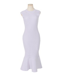 Julia Boutique | スリーブレスマーメイドニットロングワンピース/21533(ワンピース)