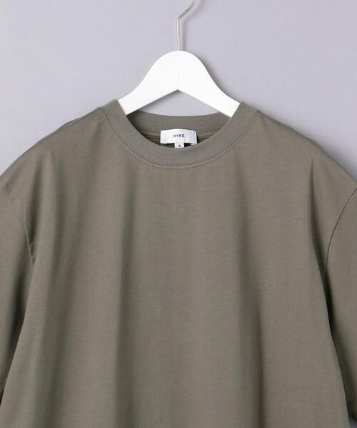 HYKE（ハイク）の「＜HYKE（ハイク）＞ クルーネック Tシャツ ■■■（Tシャツ/カットソー・メンズ・ブラック/オリーブ/ホワイト・5/4）」の16枚目の写真
