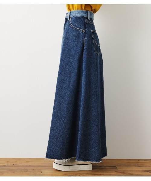 ロデオクラウンズ　デニムカスタムスカート RODEO CROWNS - ロデオクラウンズ ダメージデニムロングスカート