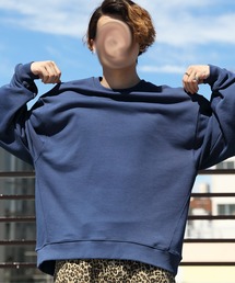 ８(eight) | 引き揃えクルーネックスウェット(スウェット)