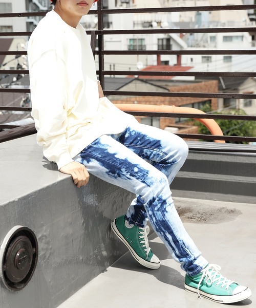 ８(eight)（エイト）の「引き揃えクルーネックスウェット（スウェット・メンズ・チャコールグレー/ブラック/ネイビー/オフホワイト/グリーン/ヘザーグレー/ブラック系その他/グレー系その他/グレイッシュベージュ/ホワイト系その他2/ブルー・MEDIUM/LARGE）」の15枚目の写真