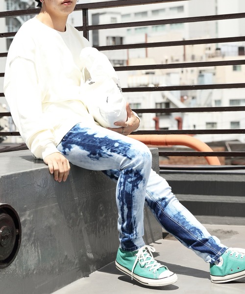 ８(eight)（エイト）の「引き揃えクルーネックスウェット（スウェット・メンズ・チャコールグレー/ブラック/ネイビー/オフホワイト/グリーン/ヘザーグレー/ブラック系その他/グレー系その他/グレイッシュベージュ/ホワイト系その他2/ブルー・MEDIUM/LARGE）」の12枚目の写真