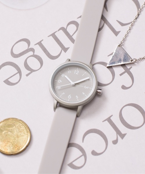 SETUP7（セットアップセブン）の「【SETUP7】スモーキーカラー　ソダーウォッチ ミニ YM006 FW（アナログ腕時計・レディース・ホワイト/ブラック/グレー/ピンク/ブルー・FREE）」の3枚目の写真