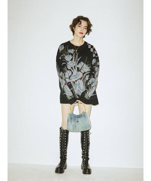 jouetie(ジュエティ)の「バンブーハンドル BAG(ハンドバッグ・レディース・ブラック/ピンク/ブルー・FREE)」の11枚目の写真