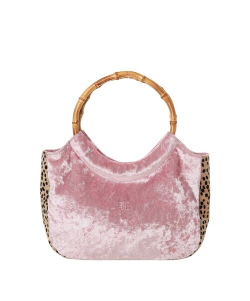 jouetie(ジュエティ)の「バンブーハンドル BAG(ハンドバッグ・レディース・ブラック/ピンク/ブルー・FREE)」の10枚目の写真