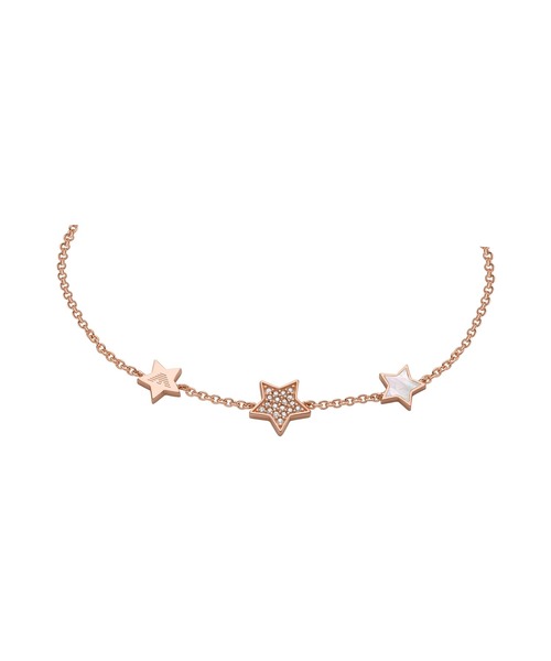 エンポリオアルマーニ 女性 ピンクゴールド パール ブレスレット EMPORIO ARMANI（エンポリオアルマーニ）の「BRACELET