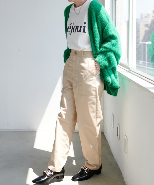 DISCOAT（ディスコート）の「シャギーカーディガン（カーディガン/ボレロ・レディース・パープル/グリーン/アイボリー/モカ/イエロー・FREE）」の22枚目の写真