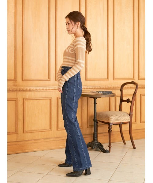 Darich（ダーリッチ）の「DARLINGボーダーニットトップス