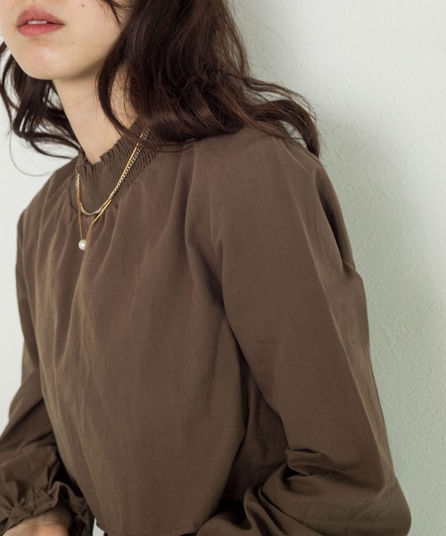 w closet(ダブルクローゼット)の「【新色追加】ティアードワンピース(ワンピース・レディース・チャコールグレー/ブラック/カーキ/オレンジ/グリーン系その他/モカ/オフホワイト/グリーン/ライトグリーン・FREE)」の13枚目の写真