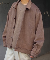 INTER FACTORY | ファッションインフルエンサー DAISUKE - バルーンスリーブメルトンショートブルゾン　made in INTER FACTORY(ブルゾン)