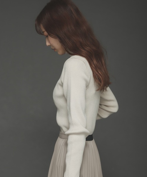 SENSE OF PLACE by URBAN RESEARCH(センスオブプレイスバイアーバンリサーチ)の「ストレッチリブタートルネックセーター(ニット/セーター・レディース・ブラック/ブラウン/ピンク/アイボリー・ONE)」の8枚目の写真