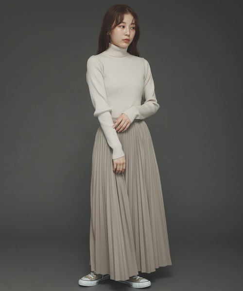 SENSE OF PLACE by URBAN RESEARCH(センスオブプレイスバイアーバンリサーチ)の「ストレッチリブタートルネックセーター(ニット/セーター・レディース・ブラック/ブラウン/ピンク/アイボリー・ONE)」の12枚目の写真