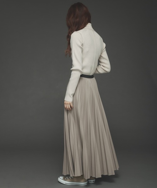 SENSE OF PLACE by URBAN RESEARCH(センスオブプレイスバイアーバンリサーチ)の「ストレッチリブタートルネックセーター(ニット/セーター・レディース・ブラック/ブラウン/ピンク/アイボリー・ONE)」の13枚目の写真