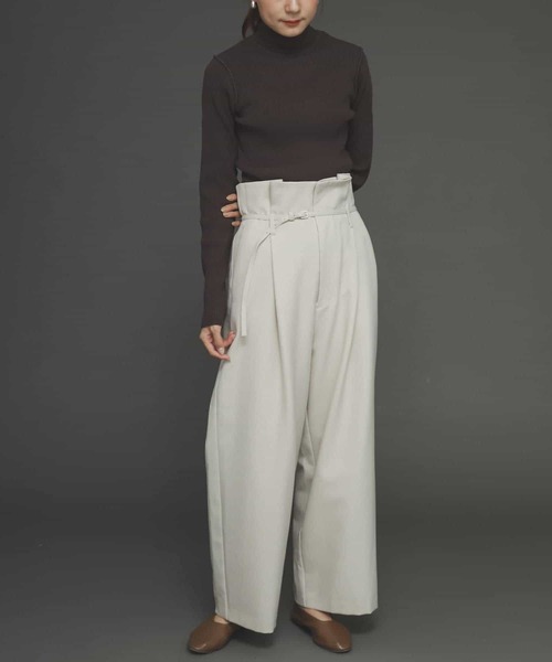 SENSE OF PLACE by URBAN RESEARCH(センスオブプレイスバイアーバンリサーチ)の「ストレッチリブタートルネックセーター(ニット/セーター・レディース・ブラック/ブラウン/ピンク/アイボリー・ONE)」の21枚目の写真