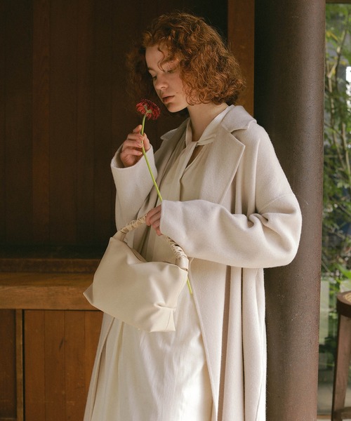 EFOLE（エフォル）の「ギャザーハンドル バッグ（ハンドバッグ・レディース・ブラック/オフホワイト・FREE）」の14枚目の写真