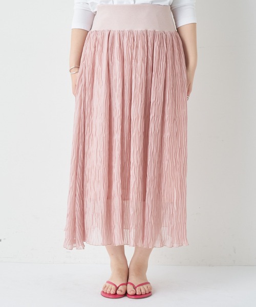 BONbazaar（ボンバザール）の「ランダムプリーツスカート（スカート・レディース・サックスブルー/サーモンピンク・FREE）」の17枚目の写真