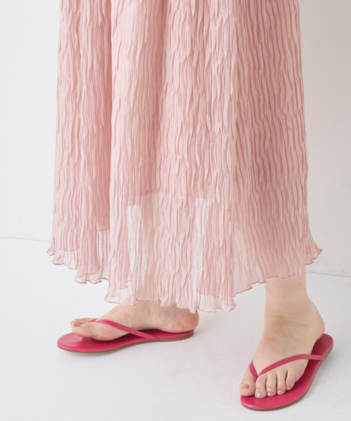 BONbazaar（ボンバザール）の「ランダムプリーツスカート（スカート・レディース・サックスブルー/サーモンピンク・FREE）」の21枚目の写真