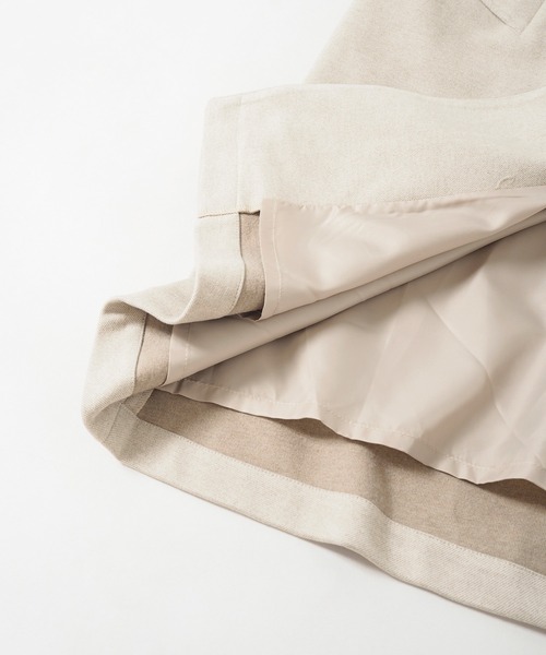 Crisp（クリスプ）の「ロングバルカラーコート（ステンカラーコート・レディース・ダークブラウン/ベージュ・FREE）」の14枚目の写真