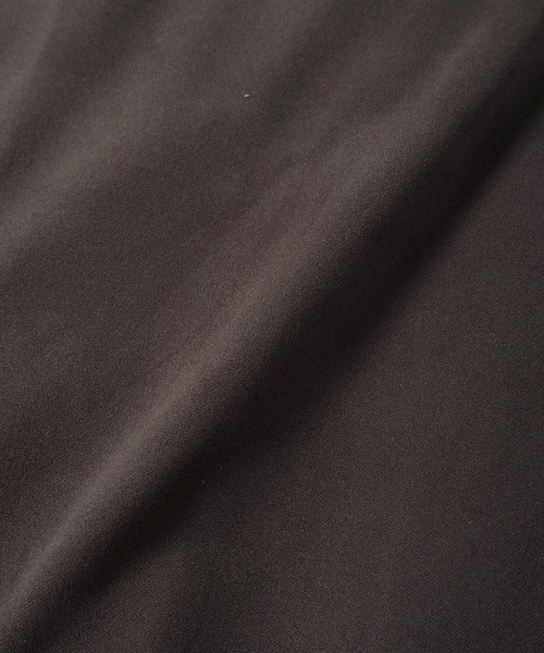 Crisp（クリスプ）の「ロングバルカラーコート（ステンカラーコート・レディース・ダークブラウン/ベージュ・FREE）」の16枚目の写真