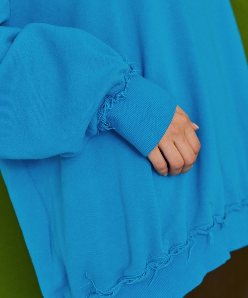 byYOUANCE（バイユアンス）の「アウトリンキングカラースウェット（スウェット・レディース・ブルー/オレンジ/パープル/グリーン/ピンク/グリーン系その他・FREE）」の21枚目の写真