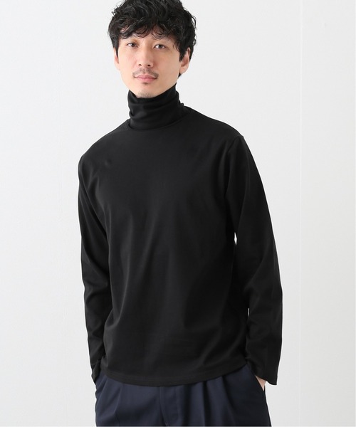 417 EDIFICE（フォーワンセブンエディフィス）の「ライトスムース タートルネックロングスリーブ（Tシャツ/カットソー・メンズ・ホワイト/ブラック/ベージュ/ネイビー・SMALL/MEDIUM/LARGE/X-LARGE）」の3枚目の写真
