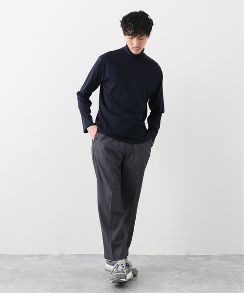 417 EDIFICE（フォーワンセブンエディフィス）の「ライトスムース タートルネックロングスリーブ（Tシャツ/カットソー・メンズ・ホワイト/ブラック/ベージュ/ネイビー・SMALL/MEDIUM/LARGE/X-LARGE）」の11枚目の写真