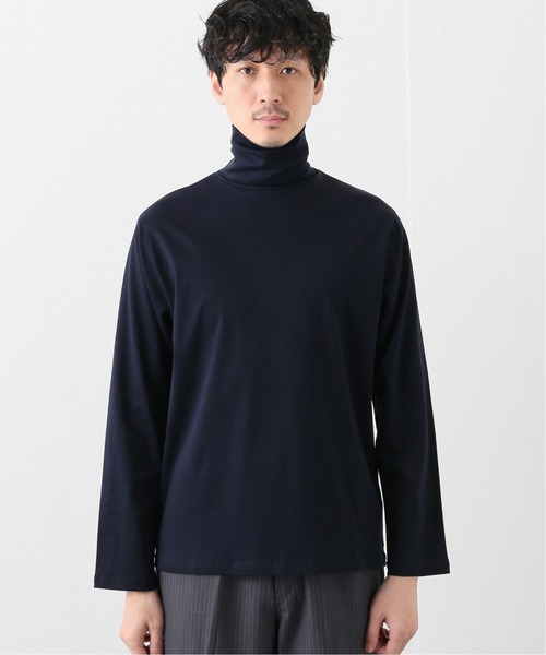 417 EDIFICE（フォーワンセブンエディフィス）の「ライトスムース タートルネックロングスリーブ（Tシャツ/カットソー・メンズ・ホワイト/ブラック/ベージュ/ネイビー・SMALL/MEDIUM/LARGE/X-LARGE）」の7枚目の写真