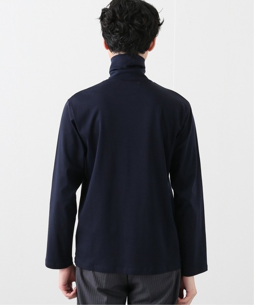 417 EDIFICE（フォーワンセブンエディフィス）の「ライトスムース タートルネックロングスリーブ（Tシャツ/カットソー・メンズ・ホワイト/ブラック/ベージュ/ネイビー・SMALL/MEDIUM/LARGE/X-LARGE）」の9枚目の写真