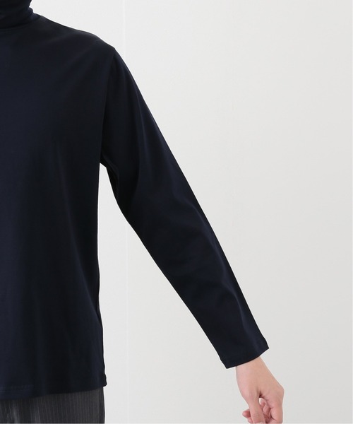 417 EDIFICE（フォーワンセブンエディフィス）の「ライトスムース タートルネックロングスリーブ（Tシャツ/カットソー・メンズ・ホワイト/ブラック/ベージュ/ネイビー・SMALL/MEDIUM/LARGE/X-LARGE）」の5枚目の写真