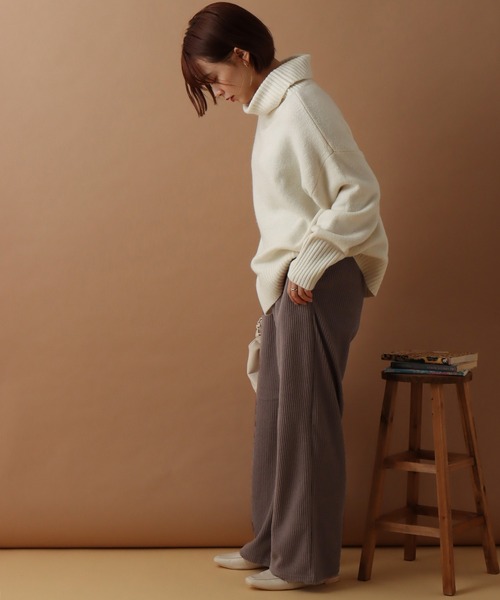 libelle more（リベル モア）の「フリースイージーパンツ（その他パンツ・レディース・カーキ/モカ/ブラック/グレイッシュベージュ・M/L）」の13枚目の写真