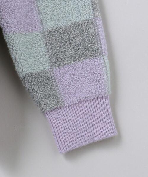 6(ROKU)◆PILE BLOCK KNIT CARDIGAN 6（ロク）の「＜6(ROKU)＞PILE BLOCK KNIT CARDIGAN