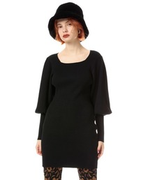 SLY | SQUARE NECK PUFF SLEEVE M/OP/スクエアネックパフスリーブミニワンピース(ワンピース)