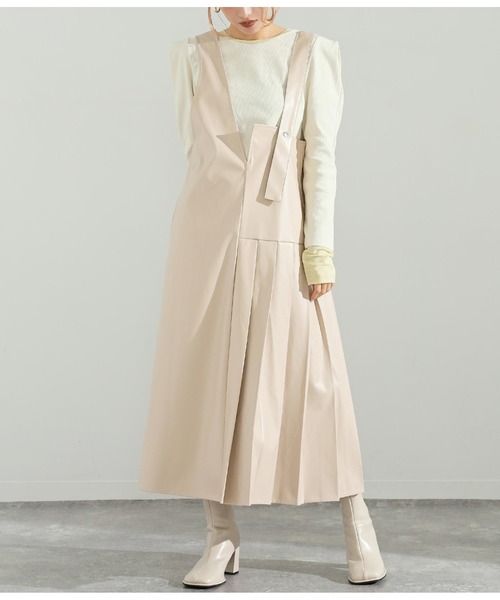 セール ヴィーガンレザーアシンメトリーワンピース ワンピース Settimissimo セッティミッシモ のファッション通販 Zozotown