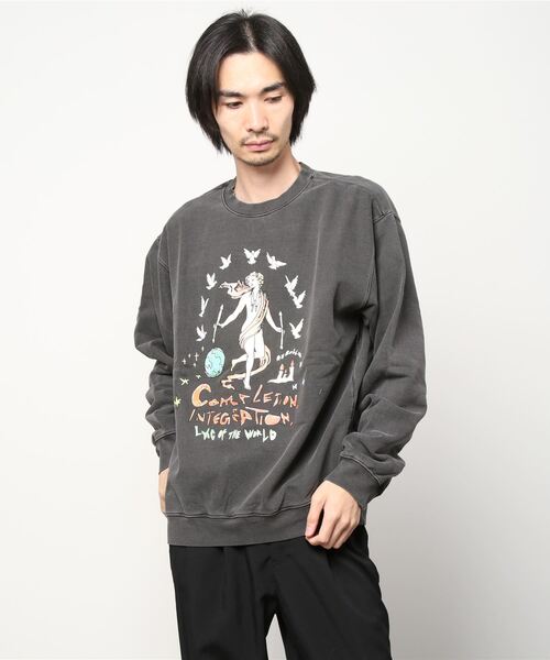 LMCの「LMC OVERDYED PEACE STANDARD SWEARSHIRTS(スウェット・メンズ・ブラック/ブラウン・S/M/L/XL)」の5枚目の写真