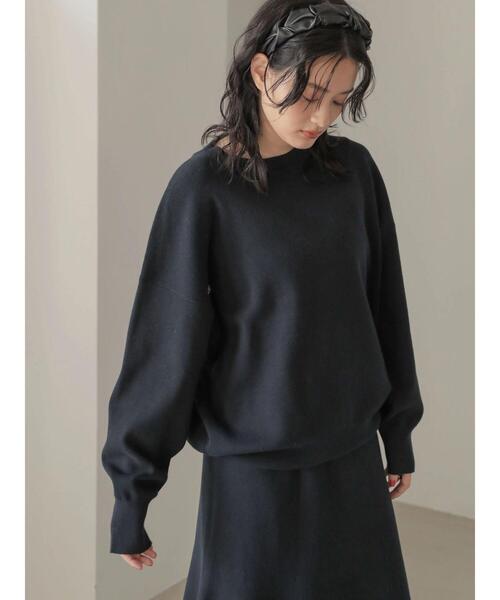 AMERICAN HOLIC(アメリカンホリック)の「SET コクーンニットプルオーバー+フレアスカート(ニット/セーター・レディース・ライトグレー/ダークネイビー・M/L)」の9枚目の写真