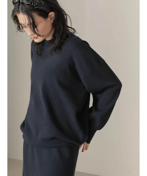 AMERICAN HOLIC(アメリカンホリック)の「SET コクーンニットプルオーバー+フレアスカート(ニット/セーター・レディース・ライトグレー/ダークネイビー・M/L)」の10枚目の写真