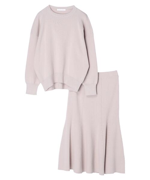 AMERICAN HOLIC(アメリカンホリック)の「SET コクーンニットプルオーバー+フレアスカート(ニット/セーター・レディース・ライトグレー/ダークネイビー・M/L)」の17枚目の写真