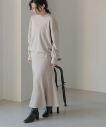 AMERICAN HOLIC | SET コクーンニットプルオーバー+フレアスカート(ニット/セーター)