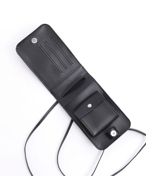 coen(コーエン)の「マルチミニショルダーバッグ(ショルダーバッグ・レディース・ブラック/オフホワイト・FREE)」の13枚目の写真