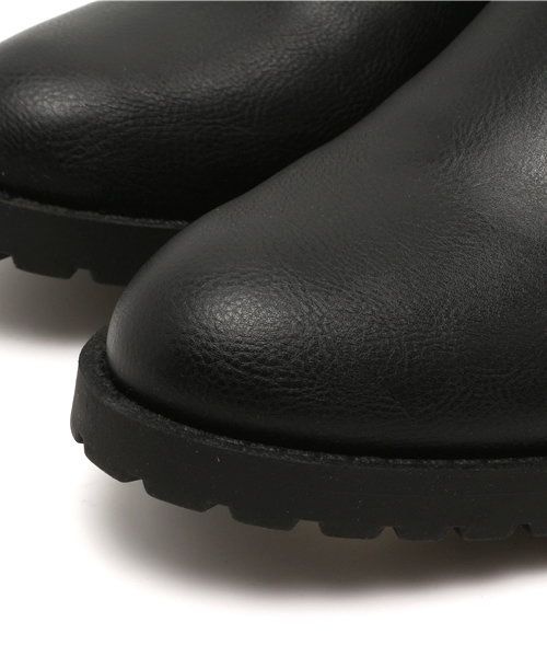 Heather（ヘザー）の「エンジニアショートブーツ  557894（ブーツ・レディース・ブラック/ベージュ・MEDIUM/LARGE）」の7枚目の写真