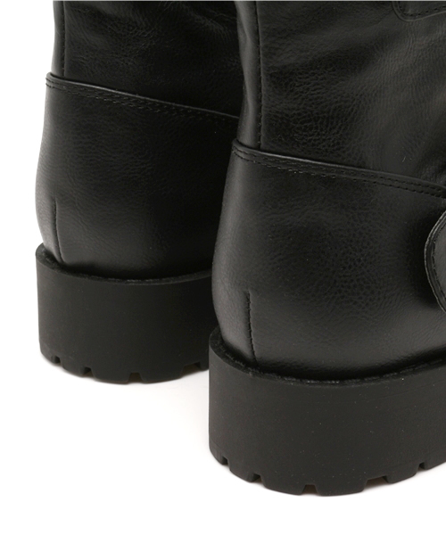 Heather（ヘザー）の「エンジニアショートブーツ  557894（ブーツ・レディース・ブラック/ベージュ・MEDIUM/LARGE）」の10枚目の写真