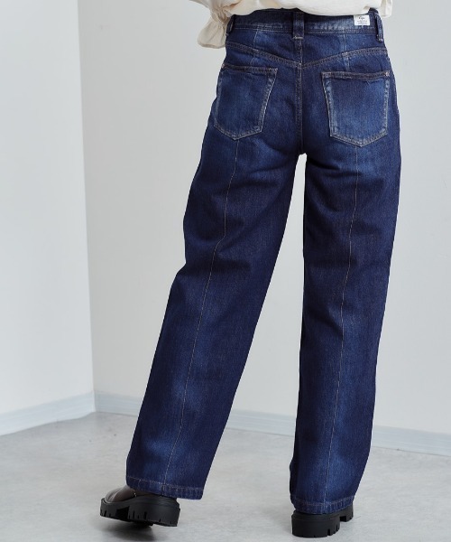 cepo(セポ)の「センターステッチ デニムトラウザー(デニムパンツ・レディース・ブルー系2/ブルー系1・S/M/L)」の3枚目の写真